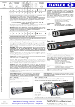 FLUORLINE universal pump hose