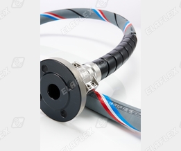 Elaflon Plus FEP hose assembly with KSS anti kinking sleeve Elaflon Plus FEP hose assembly with KSS anti kinking sleeve