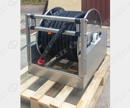 Road tanker hose reel, made by Elaflex Italia Road tanker hose reel, made by Elaflex Italia