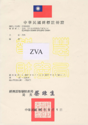 Certificate of Registration ZVA