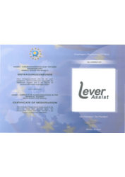 Certificate of Registration 'LeverAssist'
