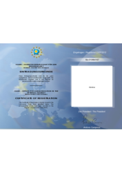 Certificate of Registration 'Slimline'