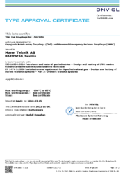 DNV
Type Approval CBC and PERC for onshore and offshore systems