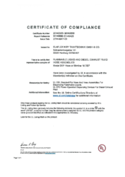 UL Certificate for AdBlue (DEF) hoses, Slimline 16 DEF