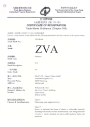 Certificate of Registration ZVA