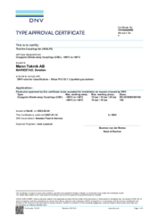 DNV
Type Approval CBC for installation on all vessels